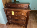 antique 2-over-3 dresser