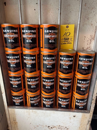 (18) Harley Davidson Genuine Oil Cans