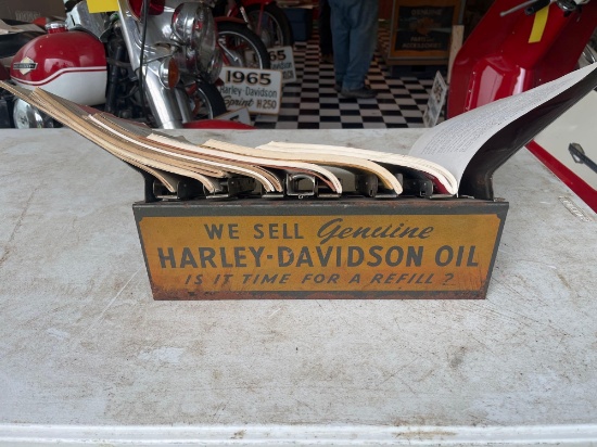 Harley Davidson Factory Metal Catalog Stand