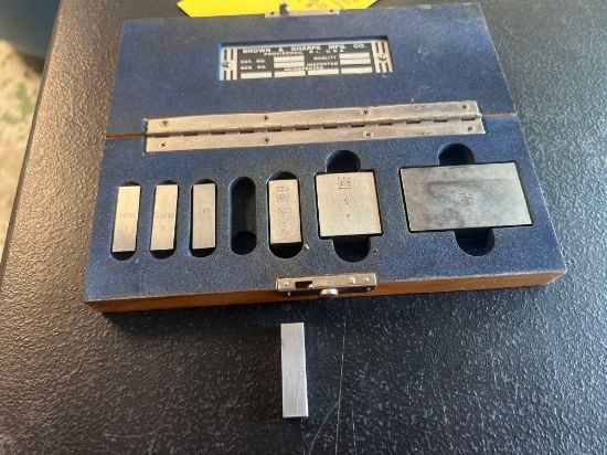 Brown & Sharpe Jo Blocks w/ C.E. Johansson Blocks - Missing Original .250, Comes w/ Replacement .250