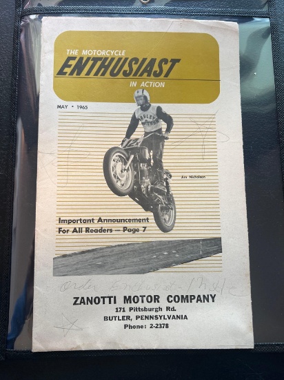 The Motorcycle Enthusiast in Action Magazine May 1965