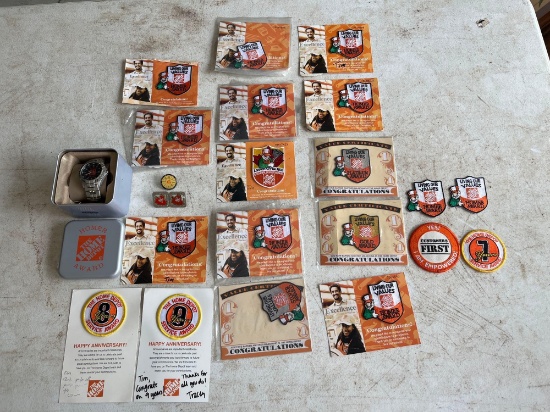 Home Depot Award Patches and Pins / Home Depot Fossil Award Watch