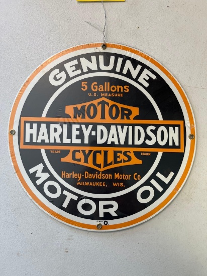 Harley Davidson 5 Gal Design Metal Sign
