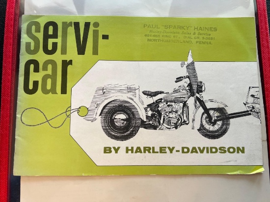 Harley Davidson 1965 Servi-Car Sales Brochure