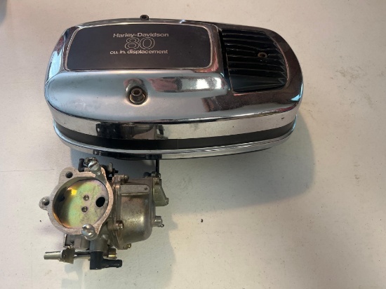 Harley Davidson 80 Cu. In. Ham Can Air Cleaner w/ Plastic & Carbeurator