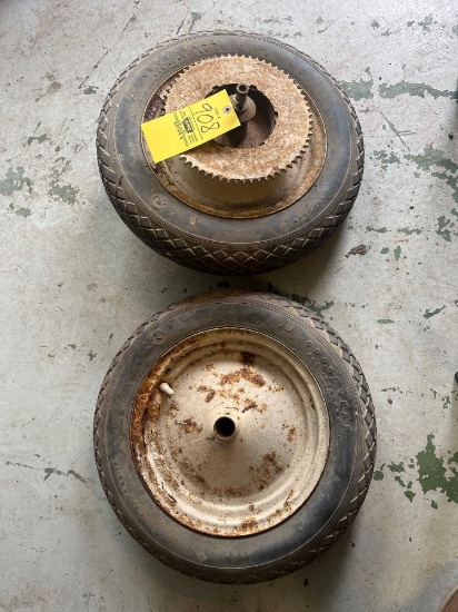 Harley Davidson Front & Rear Topper Wheels w/ Excellent Goodyear Tires