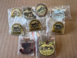 (9) 2011-2014 Antique Motorcycle Club Pins