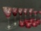 Cranberry Glass Stemware & Tumblers