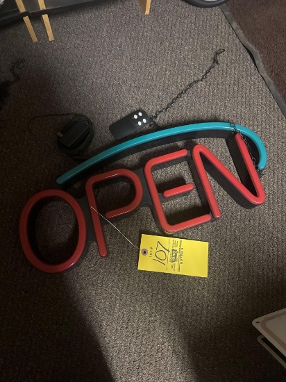 OPEN SIGN WITH REMOTE