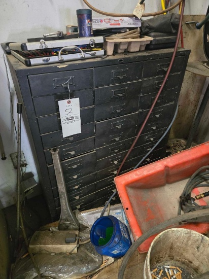 Vintage 33 drawer steel cabinet