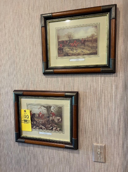 (2) Fox Hunt Framed Prints, Gone Away and The Find by H Alken