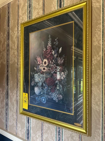 Glenda Turley Floral Print, Sconces, Decorative Floral Plate