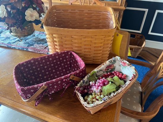 (3) Longaberger Baskets