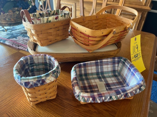 (5) Longaberger Baskets