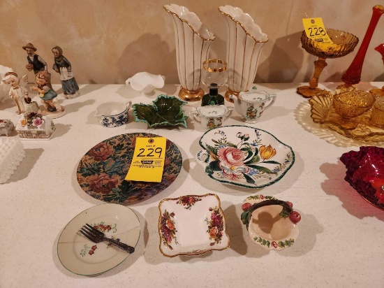Vintage Decorative Vases, Plates, Bowls