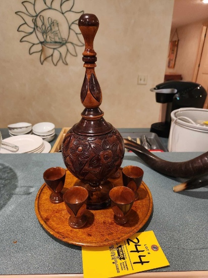 Wooden Decanter Set