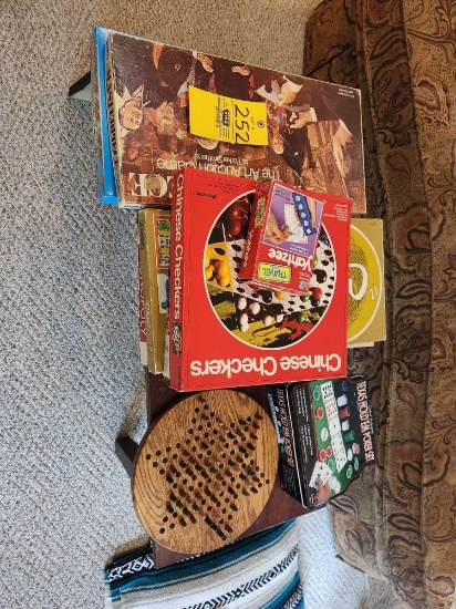 Board Games and Piano Bench