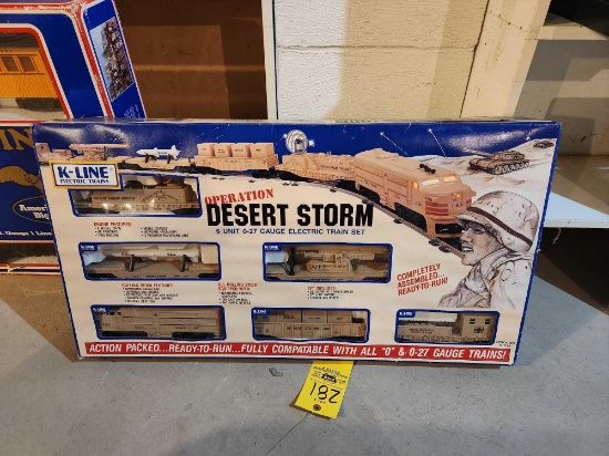 K-Line Desert Storm Train Set