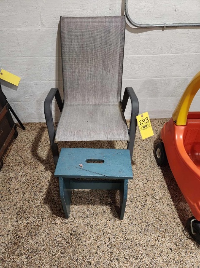 Patio Chair and Stool