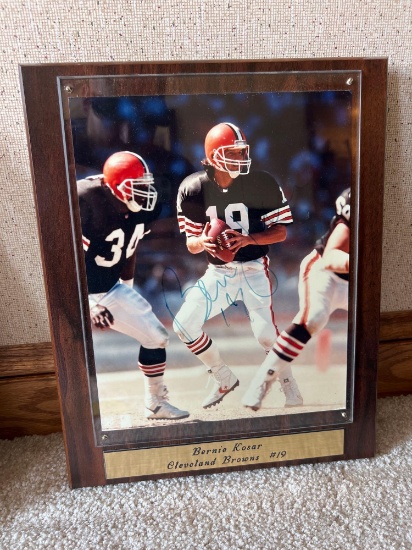 Bernie Kosar Autographed Plaque