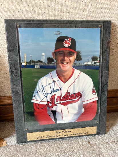 Jim Thome Autographed Plaque