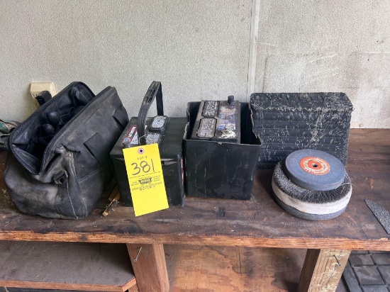 (2) Batteries, Wheel Chalk, Bag of Gloves