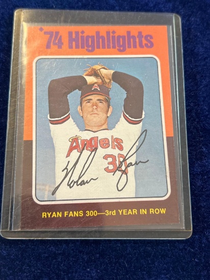 Nolan Ryan 1974 Highlights Baseball Card