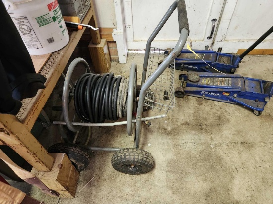 Garden Hose Reel with Hydraulic Hose