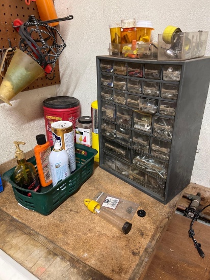 Contents In Cabinets and On Counter