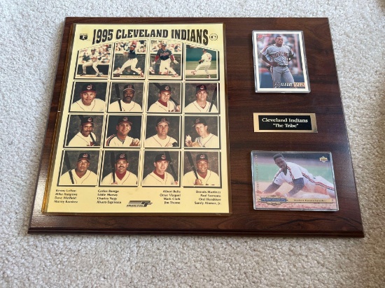 1995 Cleveland Indians Plaque