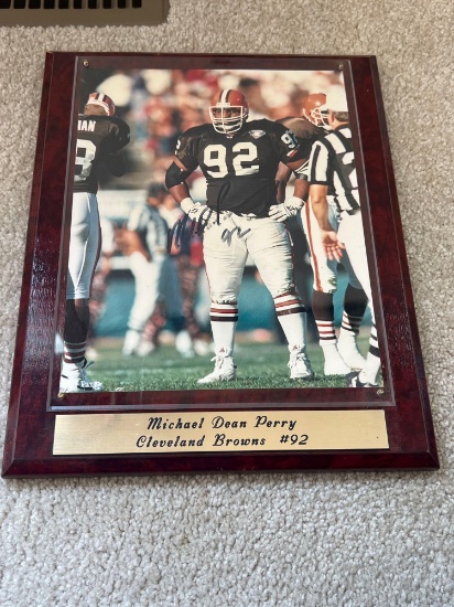 Michael Dean Perry Autographed Plaque