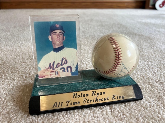 Nolan Ryan Autographed Baseball