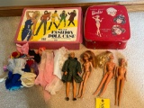 Vintage Barbies with Accessories and Cases