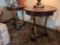 Pair of modern eagle head end tables with gilt head and claws