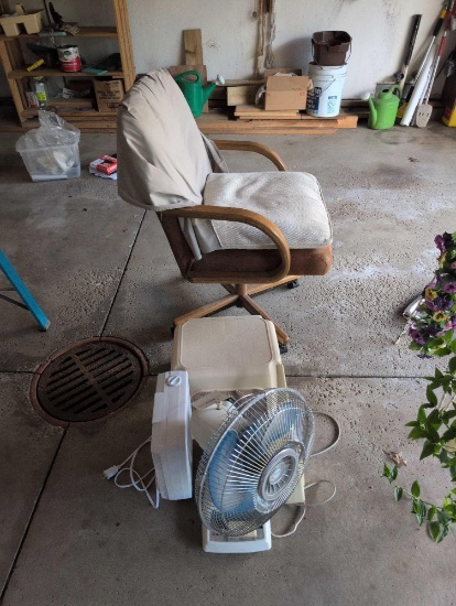 Fans, Iron and chair