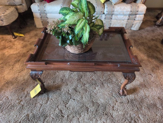 Modern claw foot coffee table