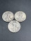(3) Walking Liberty halves