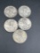 (5) Walking Liberty Halves