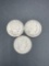 (3) Barber Half dollars