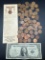 1935 $1 Silver Certificate, Lincoln Head Wheat Cents