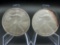 2010 American Eagle, 2006 American Eagle, 1 ounce silver coins bid x2