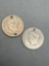 1829 and 1853 Large cents - drilled
