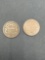 1864 and 1867 2 cent pieces