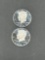 (2) 2008 Silver Proof Half Dollars D-cam