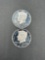 (2) 2001 Silver Proof Half Dollars d-cam