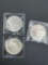 (3) Silver Dollars - 90% - 1983 1984