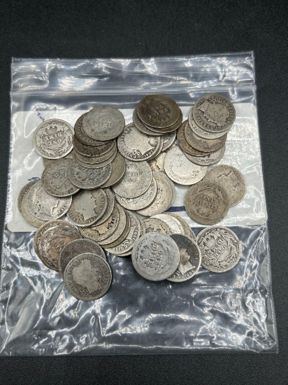 (50) Barber dimes