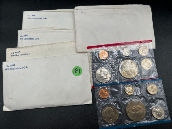(4) mint sets - 2-1976, 1987, 1981
