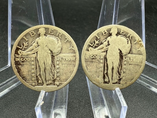 Standing Liberty Quarter bid x 2