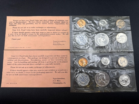 1961 & 1962 U.S. Proof Sets bid x 2
